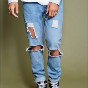 Slim Distressed/Ripped Jeans
